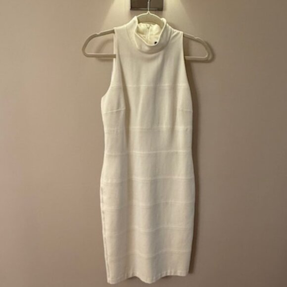 White House Black Market Dresses & Skirts - White House Black Market Winter White  Bodycon sleeveless dress size 4